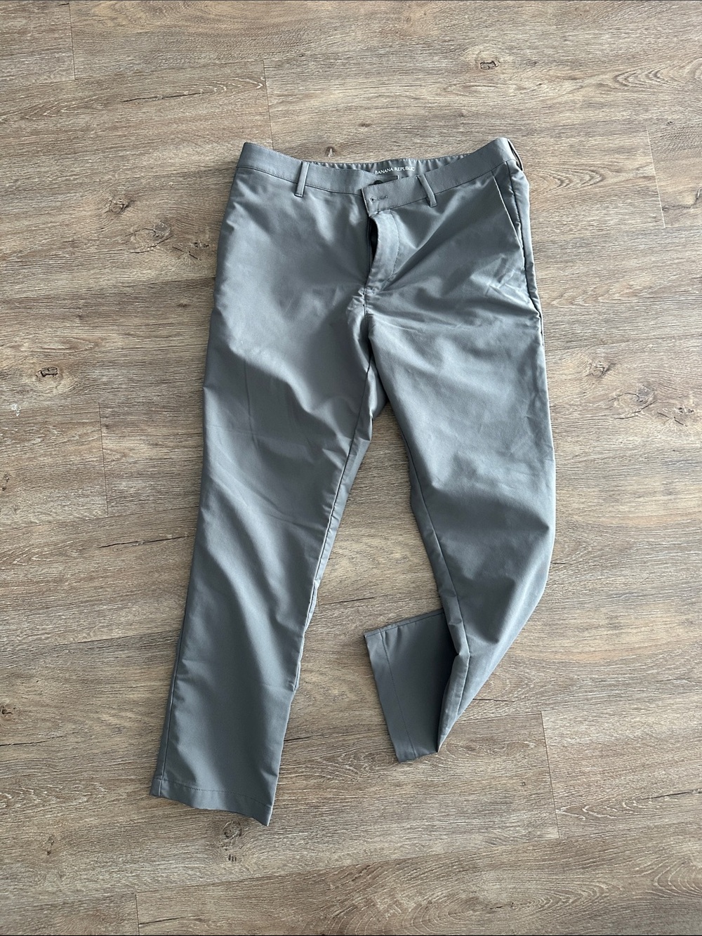 Banana Republic Men's Slim Gray Chino Pants